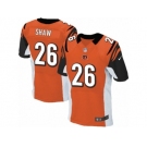 Men's Nike Cincinnati Bengals #26 Josh Shaw Elite Orange Alternate NFL Jersey