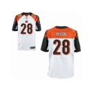 Men's Nike Cincinnati Bengals #28 Joe Mixon Elite White NFL Jersey