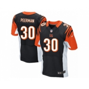 Men's Nike Cincinnati Bengals #30 Cedric Peerman Elite Black Team Color NFL Jersey