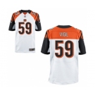 Men's Nike Cincinnati Bengals #59 Nick Vigil Elite White NFL Jersey