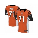 Men's Nike Cincinnati Bengals #71 Andre Smith Elite Orange Alternate NFL Jersey