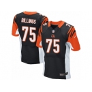 Men's Nike Cincinnati Bengals #75 Andrew Billings Elite Black Team Color NFL Jersey