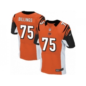 Men's Nike Cincinnati Bengals #75 Andrew Billings Elite Orange Alternate NFL Jersey