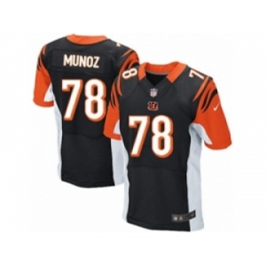 Men's Nike Cincinnati Bengals #78 Anthony Munoz Elite Black Team Color NFL Jersey