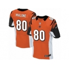 Men's Nike Cincinnati Bengals #80 Josh Malone Elite Orange Alternate NFL Jersey