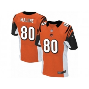 Men's Nike Cincinnati Bengals #80 Josh Malone Elite Orange Alternate NFL Jersey