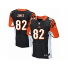 Men's Nike Cincinnati Bengals #82 Marvin Jones Elite Black Team Color NFL Jersey