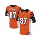 Men's Nike Cincinnati Bengals #87 C.J. Uzomah Elite Orange Alternate NFL Jersey