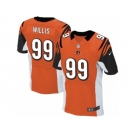 Men's Nike Cincinnati Bengals #99 Jordan Willis Elite Orange Alternate NFL Jersey