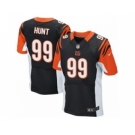 Men's Nike Cincinnati Bengals #99 Margus Hunt Elite Black Team Color NFL Jersey