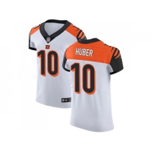 Nike Cincinnati Bengals #10 Kevin Huber White Men Stitched NFL Vapor Untouchable Elite Jersey