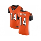 Nike Cincinnati Bengals #14 Andy Dalton Orange Alternate Men Stitched NFL Vapor Untouchable Elite Jersey