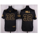 Nike Cincinnati Bengals #32 Jeremy Hill Black Pro Line Gold Collection Jersey[Elite]