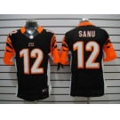 nike nfl jerseys cincinnati bengals #12 sanu black[Elite]