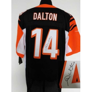 nike nfl jerseys cincinnati bengals #14 dalton black[Elite signature]