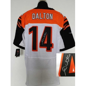 nike nfl jerseys cincinnati bengals #14 dalton white[Elite signature]