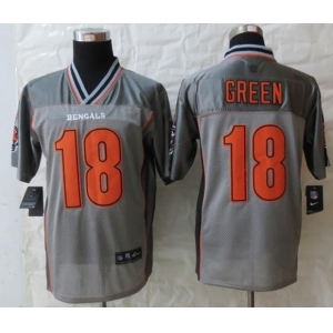 nike nfl jerseys cincinnati bengals #18 green grey[Elite vapor]