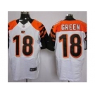 nike nfl jerseys cincinnati bengals #18 green white[elite]