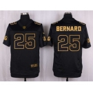 nike nfl jerseys cincinnati bengals #25 bernard black gold collection[Elite]