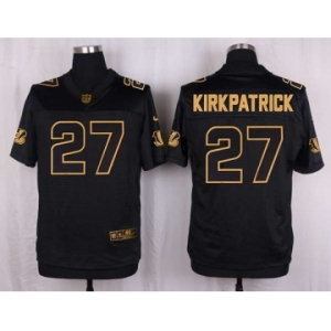 nike nfl jerseys cincinnati bengals #27 kirkpatrick black gold collection[Elite]