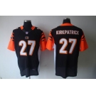 nike nfl jerseys cincinnati bengals #27 kirkpatrick black[elite]