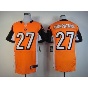 nike nfl jerseys cincinnati bengals #27 kirkpatrick orange[Elite]