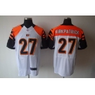 nike nfl jerseys cincinnati bengals #27 kirkpatrick white[elite]