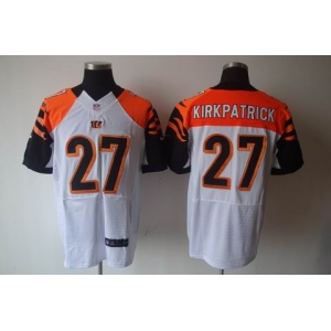 nike nfl jerseys cincinnati bengals #27 kirkpatrick white[elite]