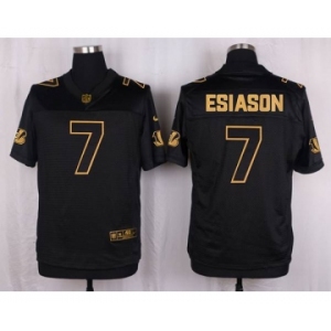 nike nfl jerseys cincinnati bengals #7 boomer esiason black gold collection[Elite]