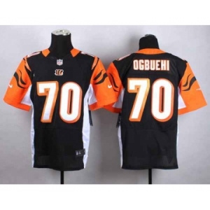 nike nfl jerseys cincinnati bengals #70 ogbuehi black[Elite]