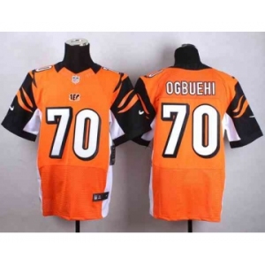 nike nfl jerseys cincinnati bengals #70 ogbuehi orange[Elite]