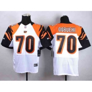 nike nfl jerseys cincinnati bengals #70 ogbuehi white[Elite]