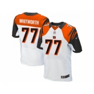 nike nfl jerseys cincinnati bengals #77 andrew whitworth white[Elite]