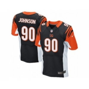 nike nfl jerseys cincinnati bengals #90 michael johnson black[Elite]