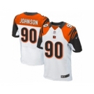 nike nfl jerseys cincinnati bengals #90 michael johnson white[Elite]