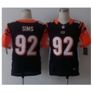 nike nfl jerseys cincinnati bengals #92 sims black[Elite][sims]