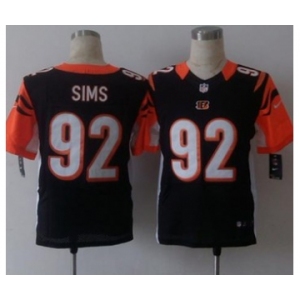 nike nfl jerseys cincinnati bengals #92 sims black[Elite][sims]