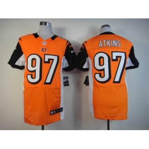 nike nfl jerseys cincinnati bengals #97 atkins orange[Elite]