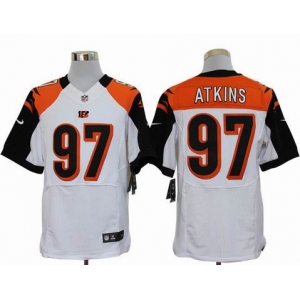nike nfl jerseys cincinnati bengals #97 atkins white[Elite]