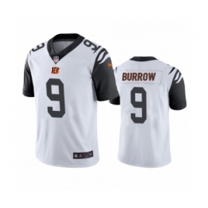 Cincinnati Bengals #9 Joe Burrow Color Rush Limited White Jersey