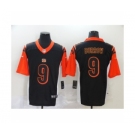 Cincinnati Bengals #9 Joe Burrow Silver Inverted Legend Jersey