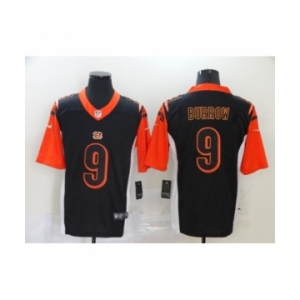 Cincinnati Bengals #9 Joe Burrow Silver Inverted Legend Jersey