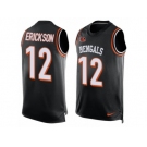 Men Nike Cincinnati Bengals #12 Alex Erickson Limited Black Player Name & Number Tank Top NFL Jersey