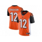 Men Nike Cincinnati Bengals #12 Alex Erickson Orange Alternate Vapor Untouchable Limited Player NFL Jersey