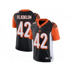 Men Nike Cincinnati Bengals #42 Clayton Fejedelem Black Team Color Vapor Untouchable Limited Player NFL Jersey