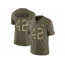 Men Nike Cincinnati Bengals #42 Clayton Fejedelem Limited Olive Camo 2017 Salute to Service NFL Jersey