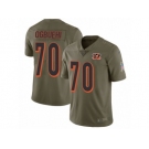 Men Nike Cincinnati Bengals #70 Cedric Ogbuehi Limited Olive 2017 Salute to Service NFL Jersey