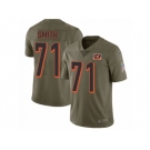 Men Nike Cincinnati Bengals #71 Andre Smith Limited Olive 2017 Salute to Service NFL Jersey