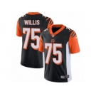 Men Nike Cincinnati Bengals #75 Jordan Willis Black Team Color Vapor Untouchable Limited Player NFL Jersey