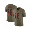 Men Nike Cincinnati Bengals #78 Anthony Munoz Limited Olive 2017 Salute to Service NFL Jersey